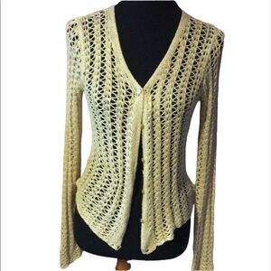 Evelyn & Arthur Crocheted cardigan size medium. NWT